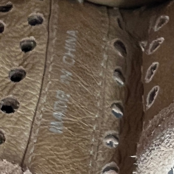 J/Slides Tan Perforated Lace-Up Rileyy Espadrille Loafers Size 7 Women’s - Picture 3 of 8